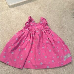 Eleanor rose Pink and grey Star Patterned Dress